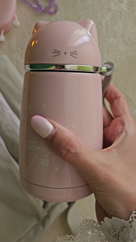 تراول ماگ xinbake مدل stary sky گربه ای ۳۰۰ میل