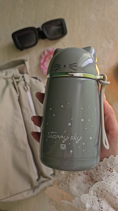 تراول ماگ xinbake مدل stary sky گربه ای ۳۰۰ میل