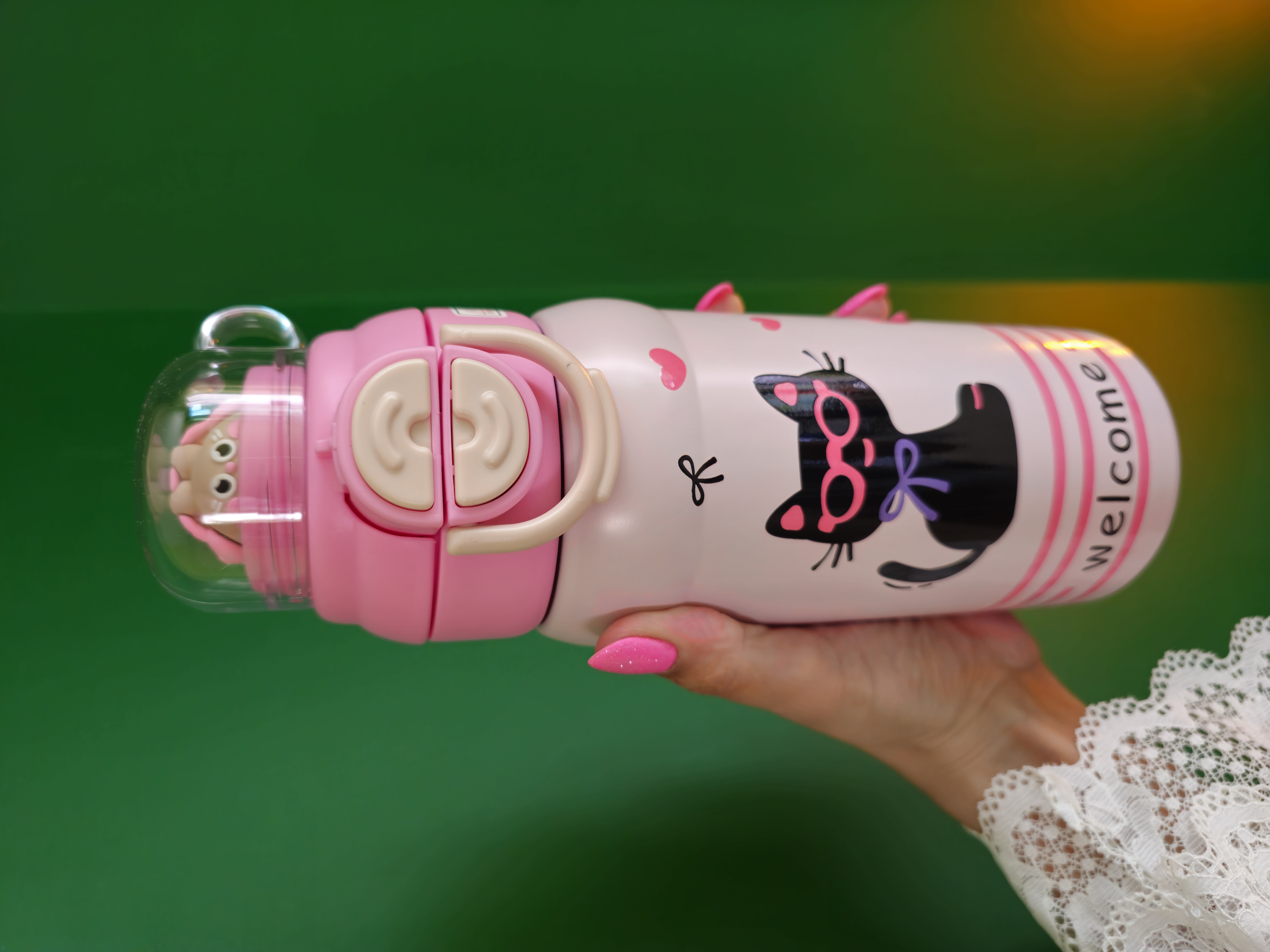 تراول ماگ وکیوم کاپ ۵۰۰ میل Vacuum vupنی نوش و آسان نوش با استیل ضوزنگ ۳۱۶